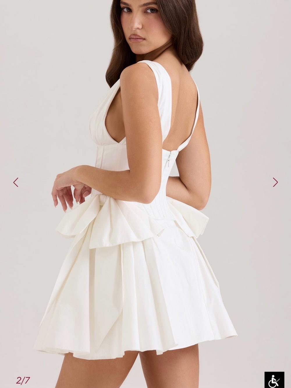 House of CB White Corset Amalia Dress - Picture 3 of 6